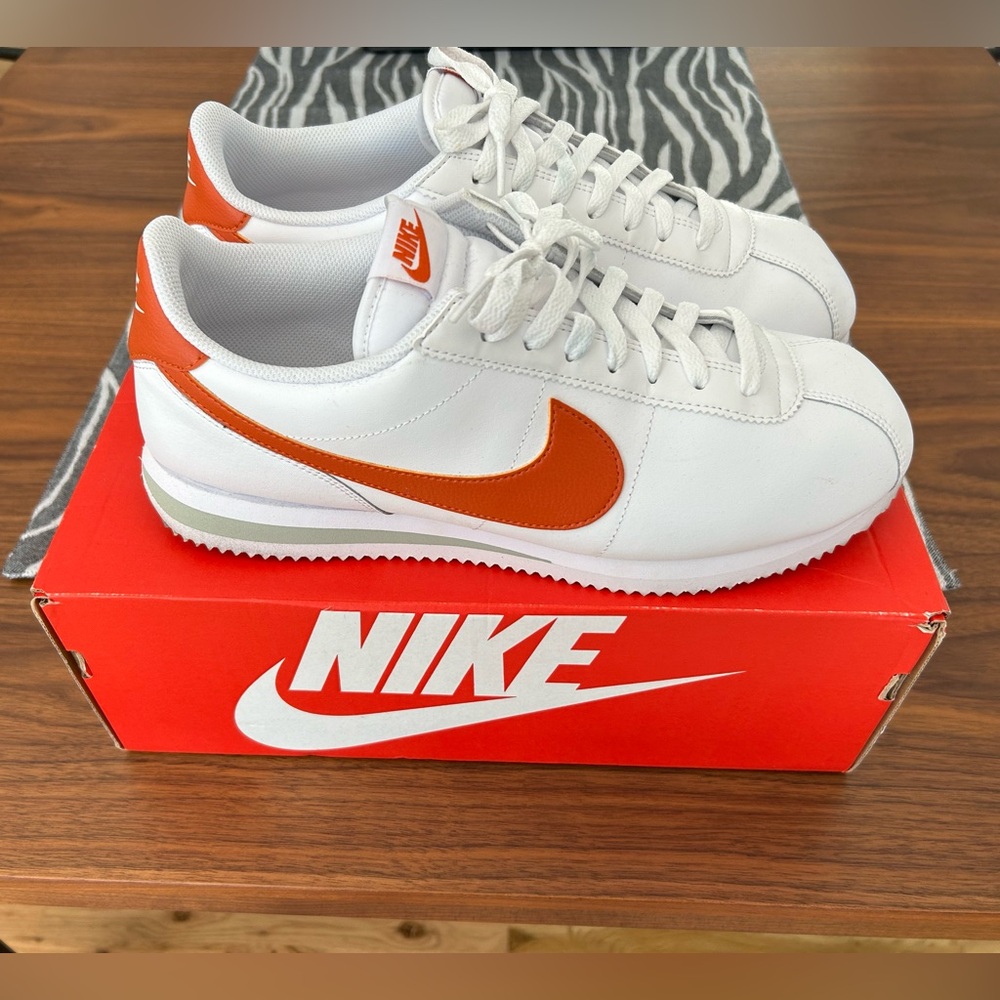 Nike Cortez White and Orange 11.5